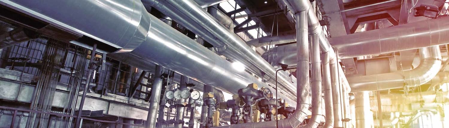 The confluence of complex industrial piping